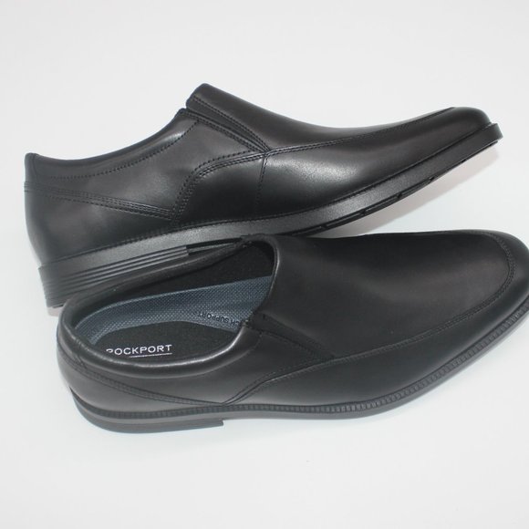 ROCKPORT DP OFFICE II APRONSO BLACK SLIP ON LOAFER main image 7
